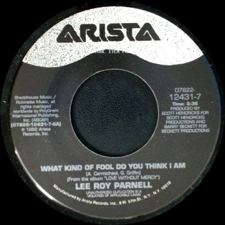 Lee Roy Parnell - What Kind Of Fool Do You Think I Am / Roller Coaster side A
