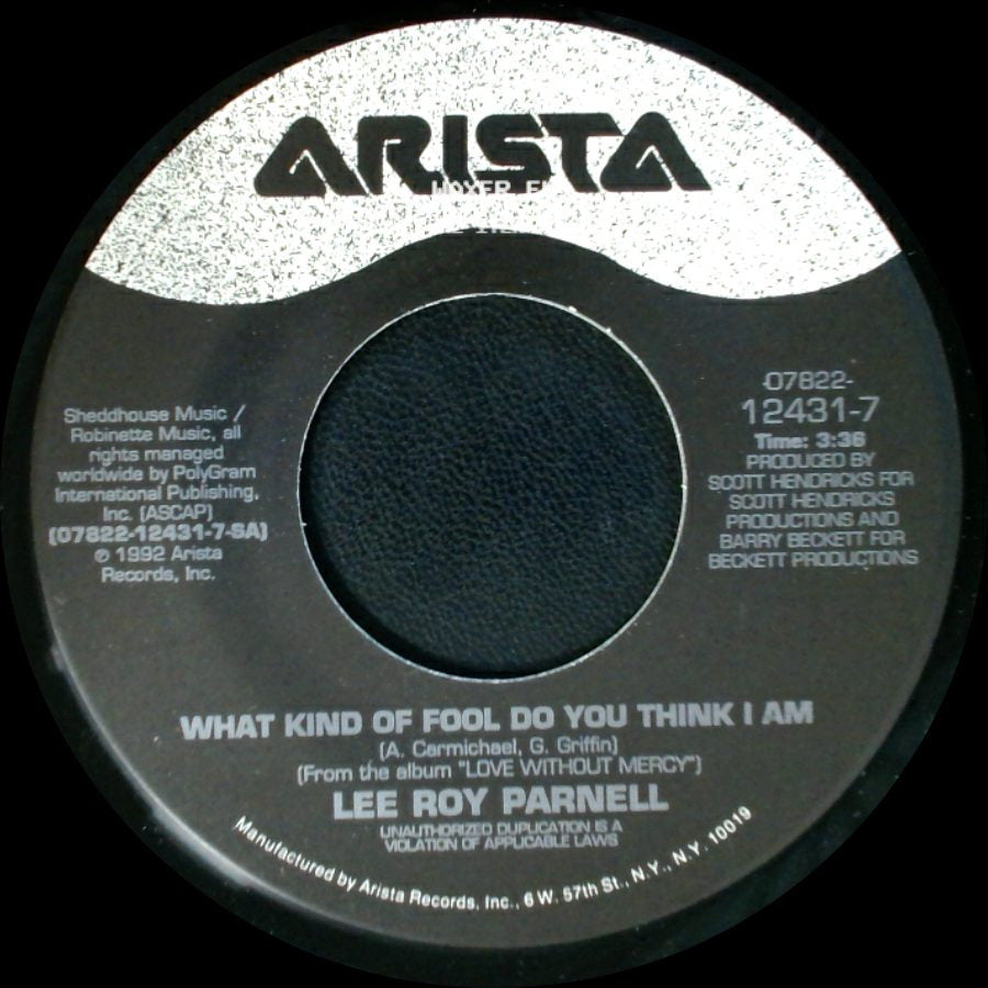 Lee Roy Parnell - Roller Coaster / What Kind Of Fool Do You Think I Am side B