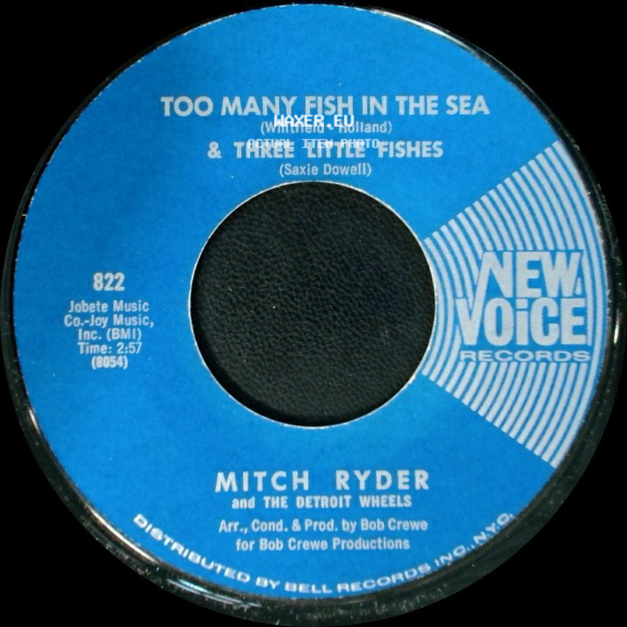 Mitch Ryder And The Detroit Wheels - One Grain Of Sand / Too Many Fish In The Sea & Three Little Fishes side B