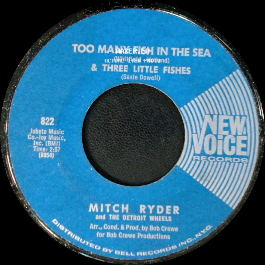 Mitch Ryder And The Detroit Wheels - Too Many Fish In The Sea & Three Little Fishes / One Grain Of Sand side A