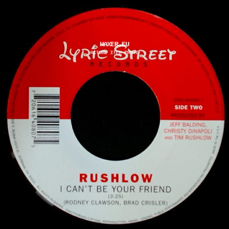 Rushlow - I Can't Be Your Friend / I Can't Be Your Friend side B