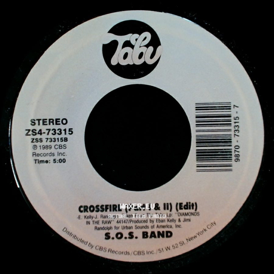 S.O.S. Band - Crossfire (Part I & Ii) (Edit) / Do You Love Me? (7 Inch Mix) side A