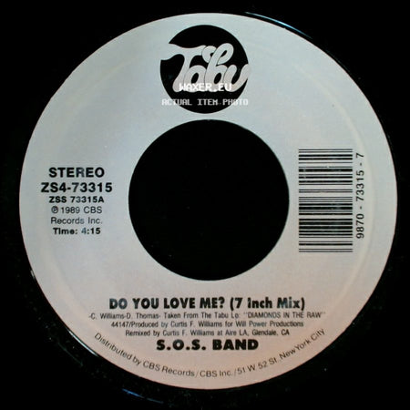 S.O.S. Band - Crossfire (Part I & Ii) (Edit) / Do You Love Me? (7 Inch Mix) side B