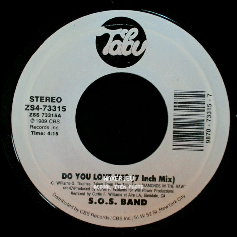 S.O.S. Band - Do You Love Me? (7 Inch Mix) / Crossfire (Part I & Ii) (Edit) side A
