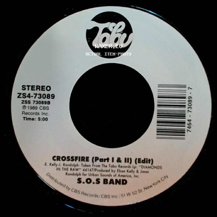 S.O.S Band - Crossfire (Part I & Ii) (Edit) / Secret Wish (Edit) side A