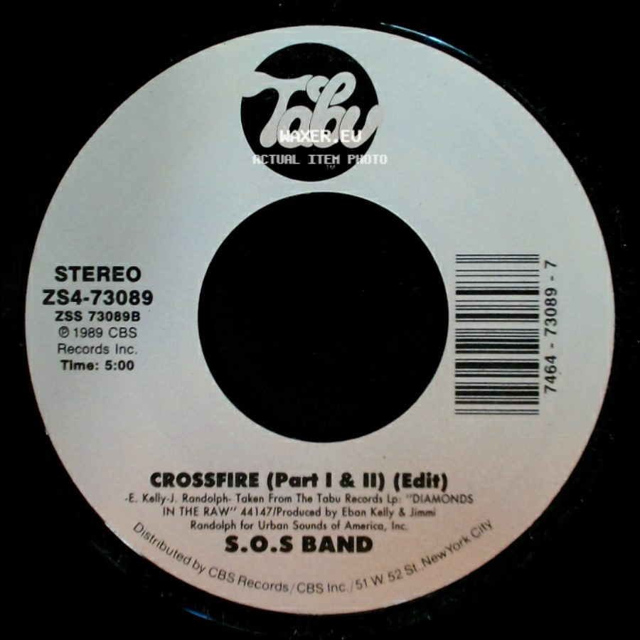 S.O.S Band - Crossfire (Part I & Ii) (Edit) / Secret Wish (Edit) side A