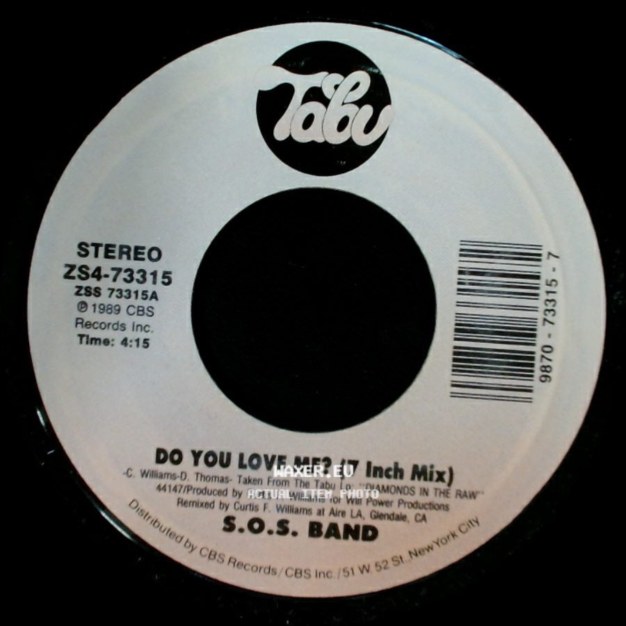 S.O.S. Band - Do You Love Me? (7 Inch Mix) / Crossfire (Part I & Ii) (Edit) side A