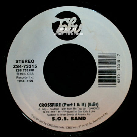 S.O.S. Band - Do You Love Me? (7 Inch Mix) / Crossfire (Part I & Ii) (Edit) side B
