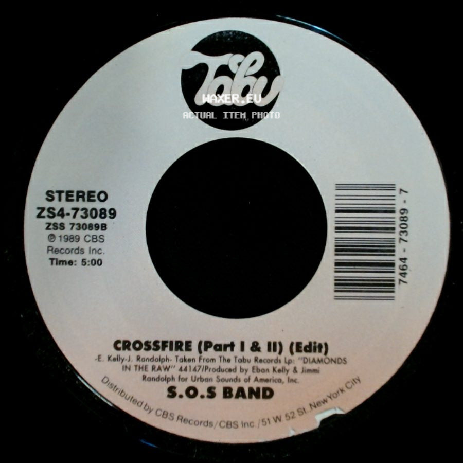 S.O.S Band - Secret Wish (Edit) / Crossfire (Part I & Ii) (Edit) side B