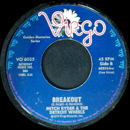Mitch Ryder & The Detroit Wheels - Sock It To Me - Baby / Breakout side B