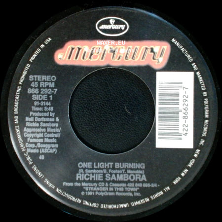 Richie Sambora - One Light Burning / River Of Love side A