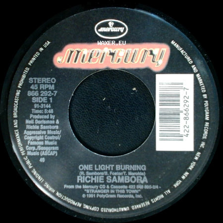 Richie Sambora - One Light Burning / River Of Love side A