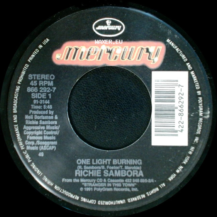 Richie Sambora - One Light Burning / River Of Love side A