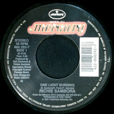 Richie Sambora - One Light Burning / River Of Love side A