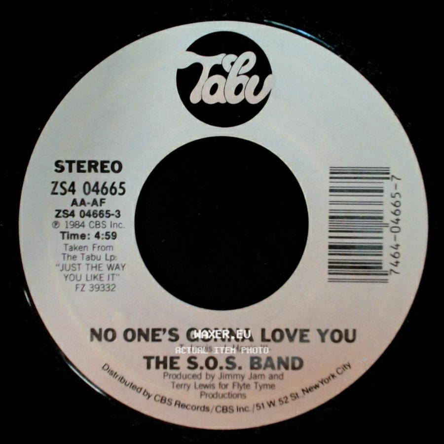 The S.O.S. Band - No One's Gonna Love You / I Don't Want Nobody Else side A