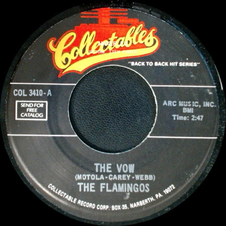 The Flamingos - Would I Be Crying / The Vow side B
