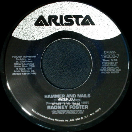 Radney Foster - A Fine Line / Hammer And Nails side B