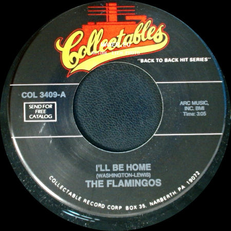 The Flamingos - A Kiss From Your Lips / I'll Be Home side B