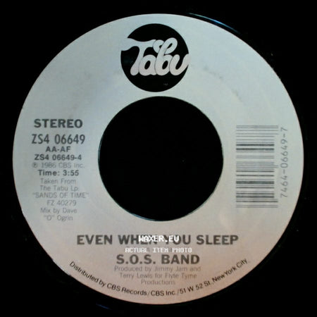 S.O.S. Band - No Lies / Even When You Sleep side B