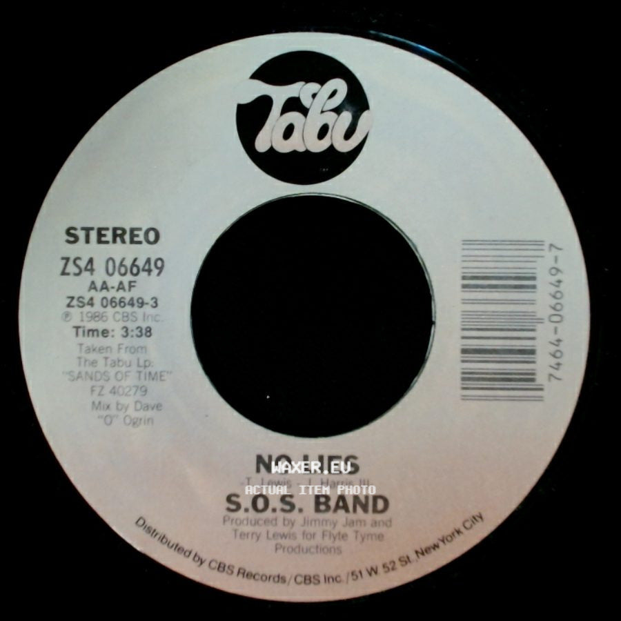 S.O.S. Band - No Lies / Even When You Sleep side A