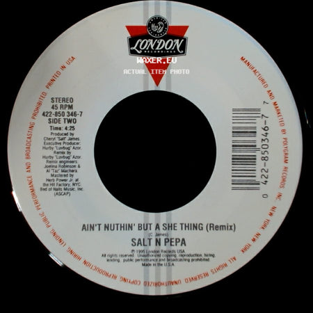 Salt N Pepa - Ain't Nuthin' But A She Thing (Album Version) / Ain't Nuthin' But A She Thing (Remix) side B