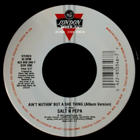 Salt N Pepa - Ain't Nuthin' But A She Thing (Album Version) / Ain't Nuthin' But A She Thing (Remix) side A