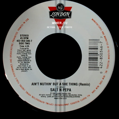 Salt N Pepa - Ain't Nuthin' But A She Thing (Album Version) / Ain't Nuthin' But A She Thing (Remix) side B