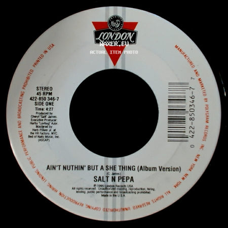 Salt N Pepa - Ain't Nuthin' But A She Thing (Album Version) / Ain't Nuthin' But A She Thing (Remix) side A