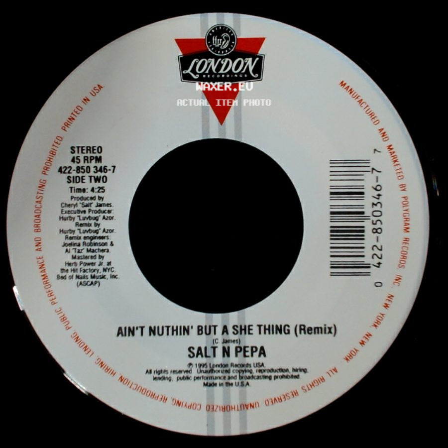 Salt N Pepa - Ain't Nuthin' But A She Thing (Album Version) / Ain't Nuthin' But A She Thing (Remix) side B
