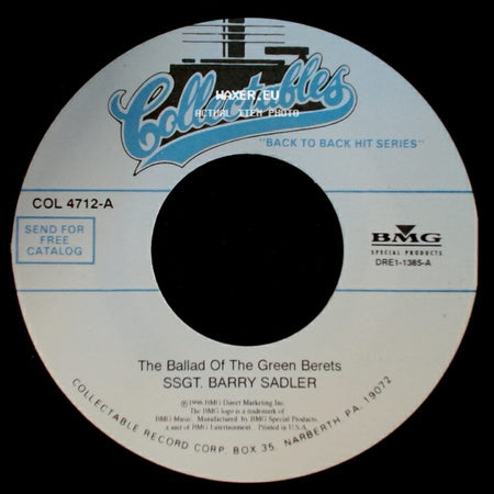 Ssgt. Barry Sadler - The Ballad Of The Green Berets / The "A" Team side A