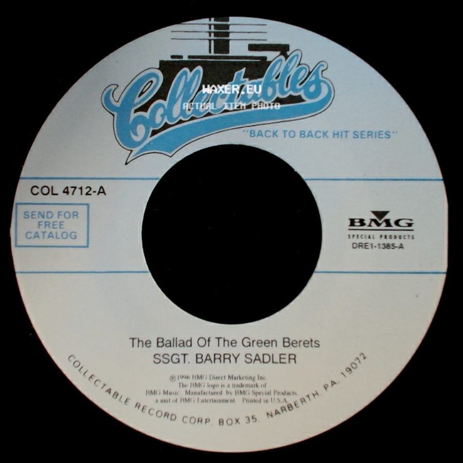 Ssgt. Barry Sadler - The Ballad Of The Green Berets / The "A" Team side A
