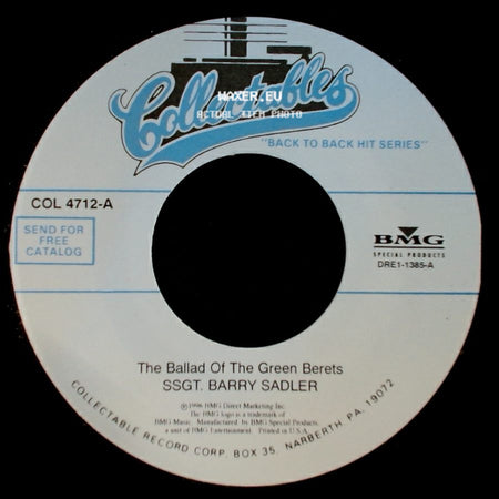 Ssgt. Barry Sadler - The "A" Team / The Ballad Of The Green Berets side B