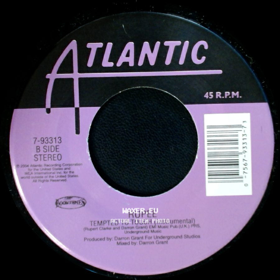 Rupee - Tempted To Touch / Tempted To Touch (Instrumental) side B