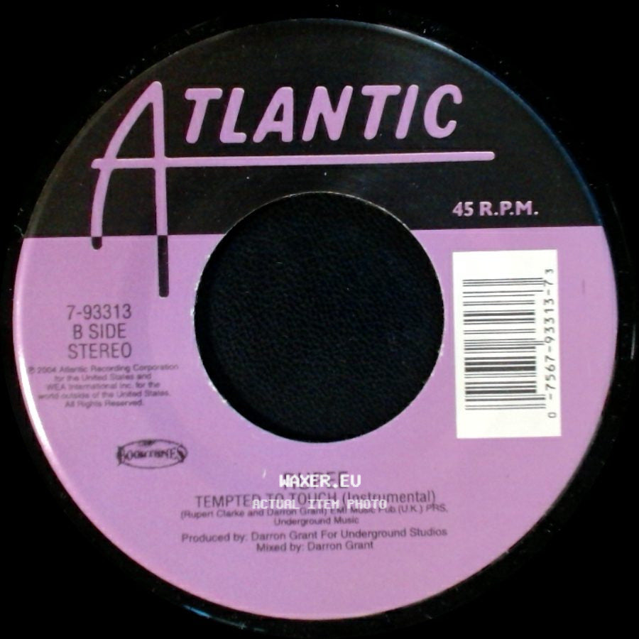 Rupee - Tempted To Touch / Tempted To Touch (Instrumental) side B