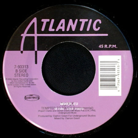 Rupee - Tempted To Touch / Tempted To Touch (Instrumental) side B