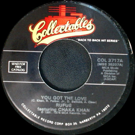 Rufus Featuring Chaka Khan - Once You Get Started / You Got The Love side B