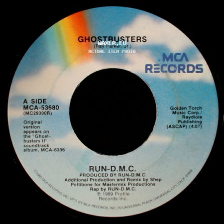 Run-D.M.C. - Ghostbusters / Ghostbusters (Ghost Power Instrumental) side A