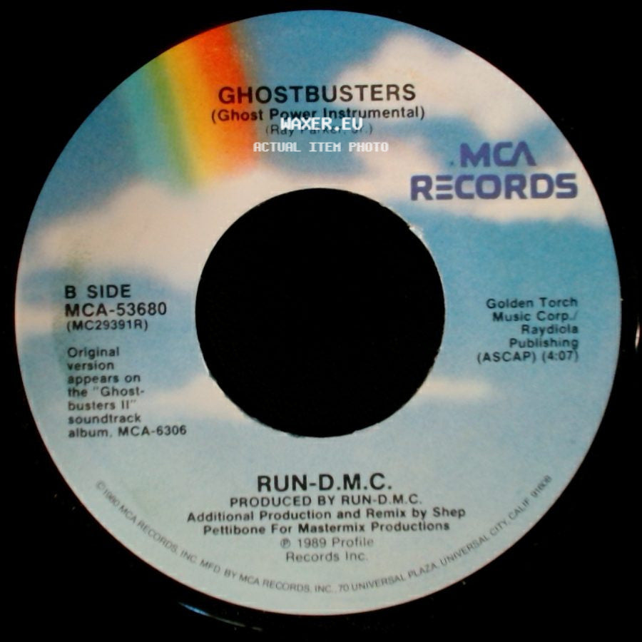 Run-D.M.C. - Ghostbusters / Ghostbusters (Ghost Power Instrumental) side B