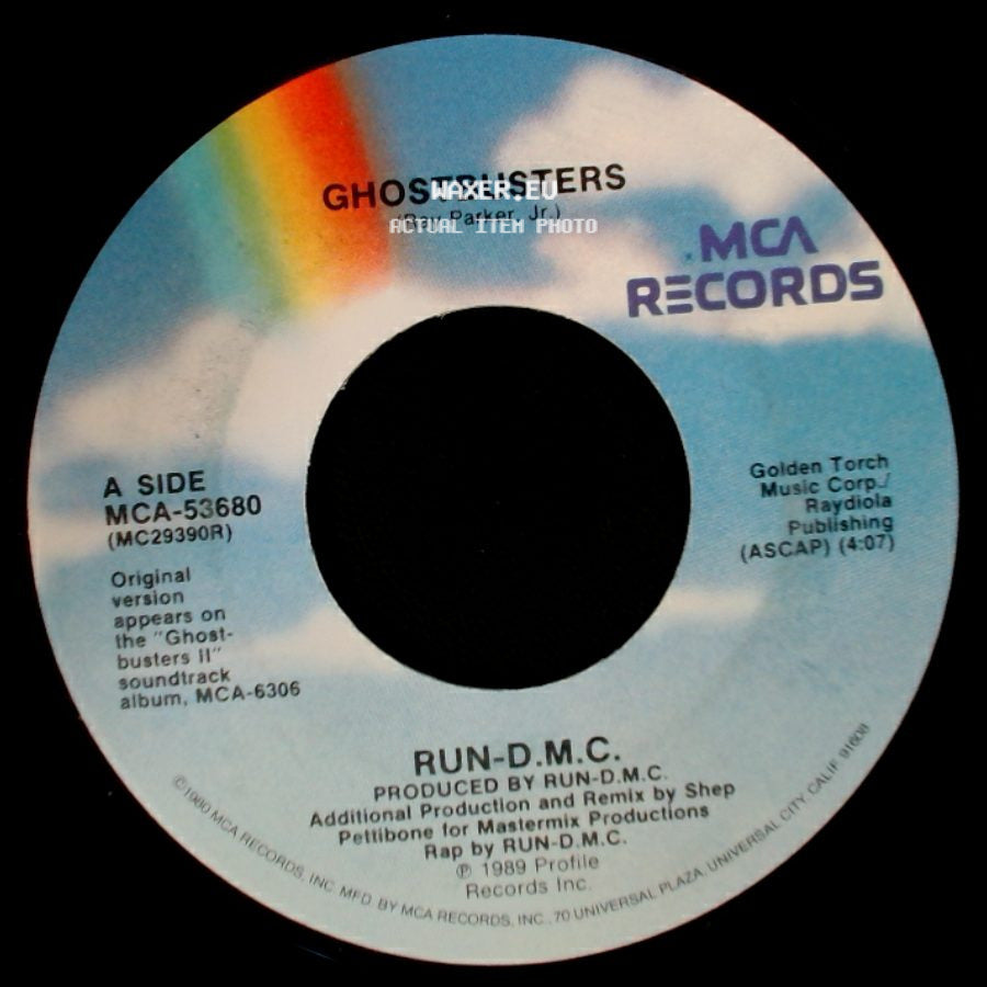 Run-D.M.C. - Ghostbusters / Ghostbusters (Ghost Power Instrumental) side A