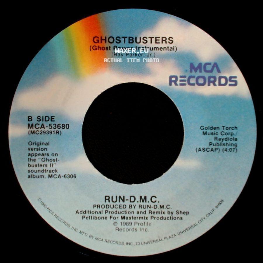 Run-D.M.C. - Ghostbusters / Ghostbusters (Ghost Power Instrumental) side B