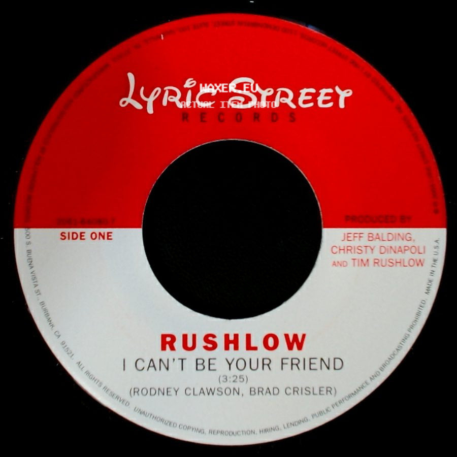 Rushlow - I Can't Be Your Friend / I Can't Be Your Friend side A