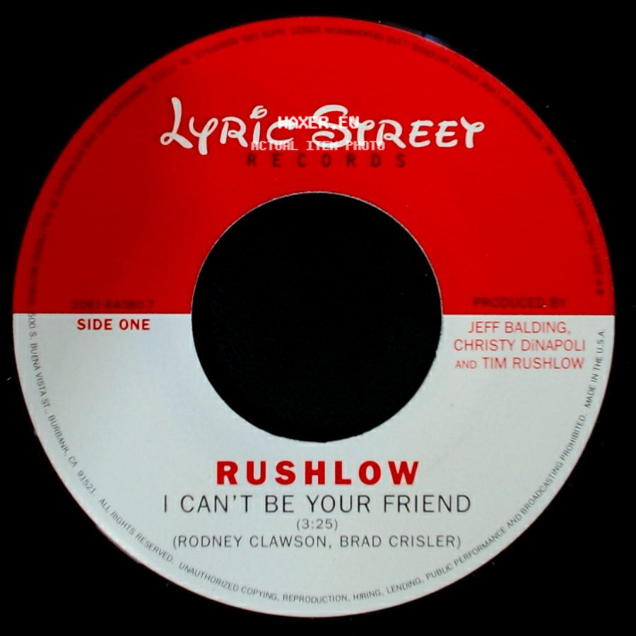 Rushlow - I Can't Be Your Friend / I Can't Be Your Friend side A