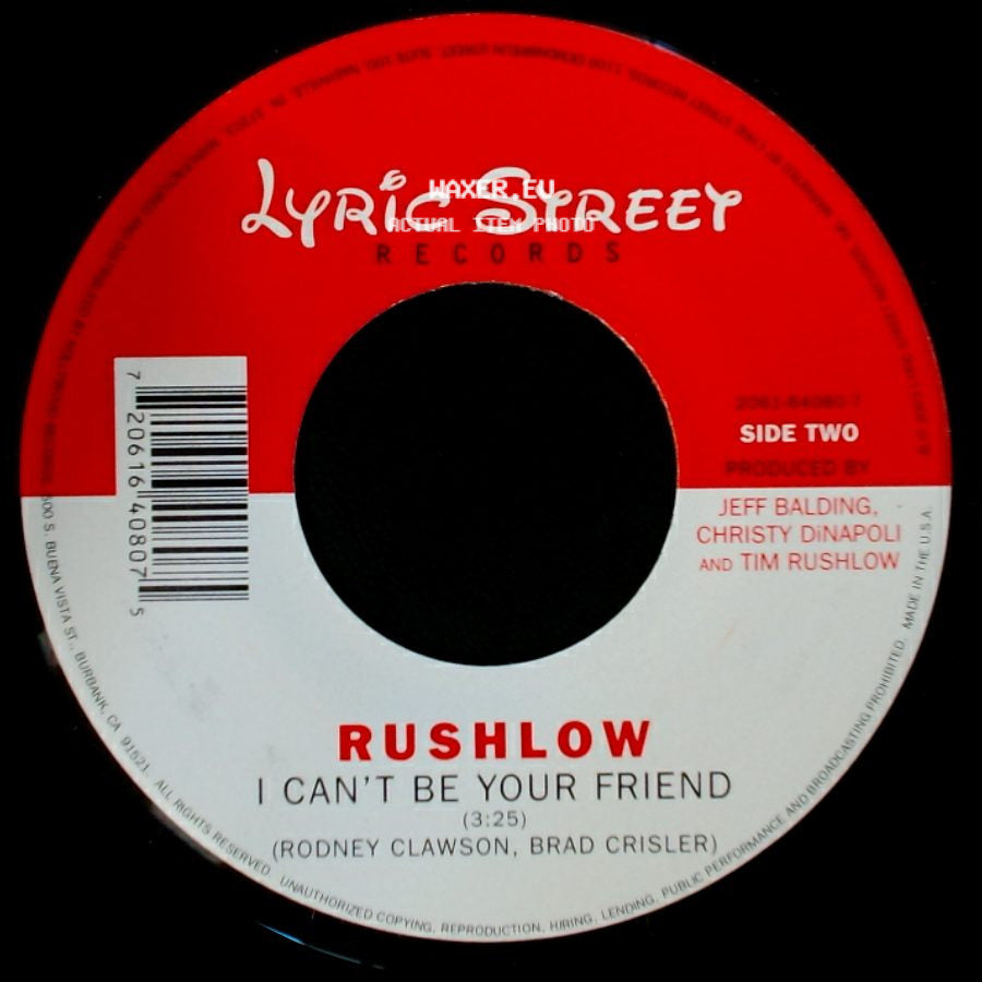 Rushlow - I Can't Be Your Friend / I Can't Be Your Friend side B