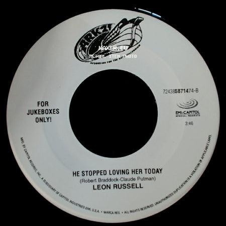 Leon Russell - Daddy Sang Bass / He Stopped Loving Her Today side B