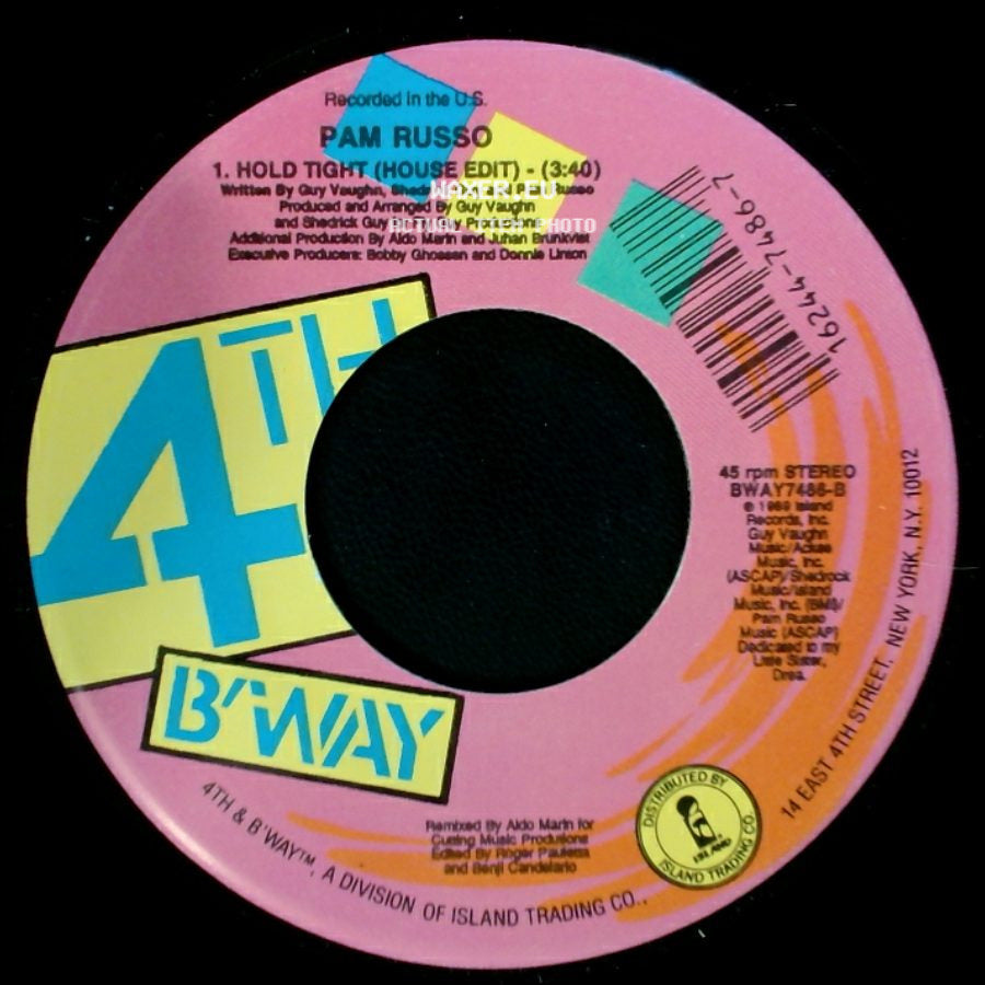 Pam Russo - Hold Tight (Radio Edit) / Hold Tight (House Edit) side B