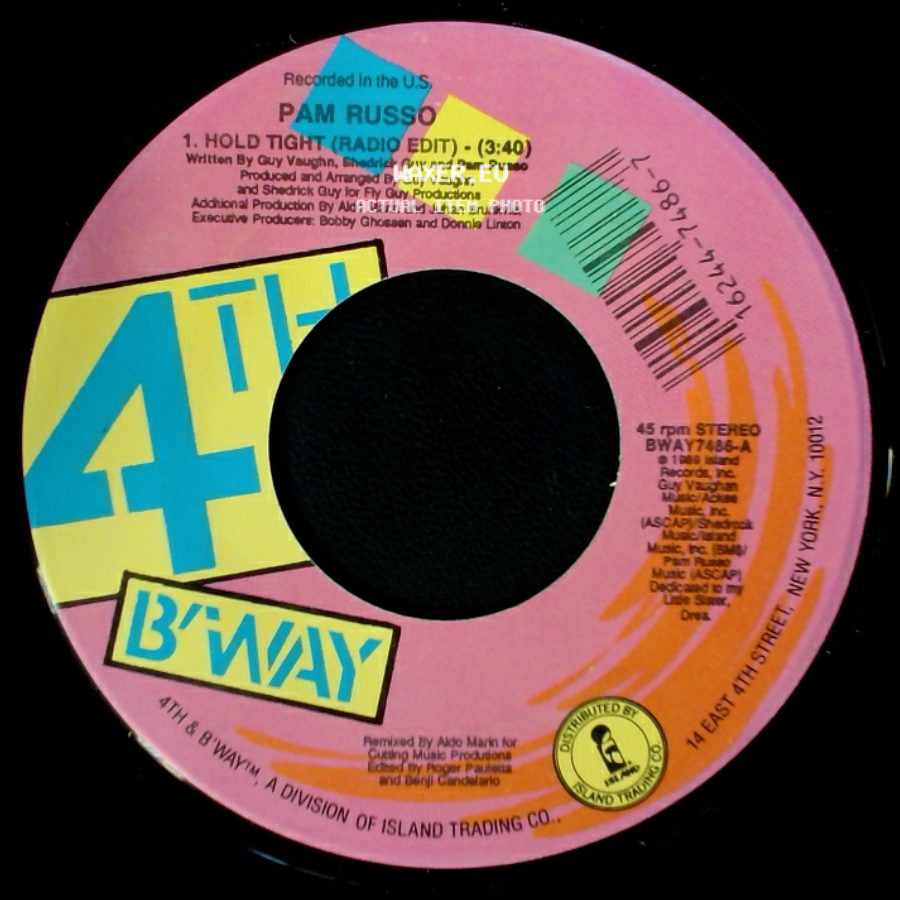 Pam Russo - Hold Tight (Radio Edit) / Hold Tight (House Edit) side A