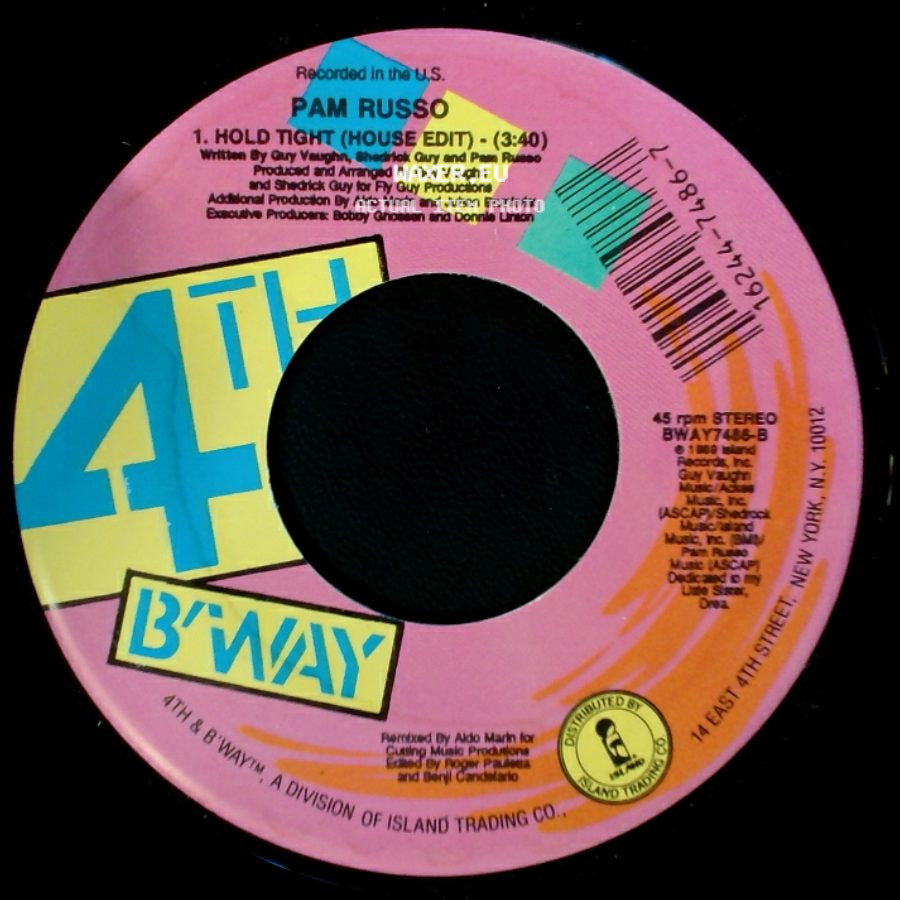 Pam Russo - Hold Tight (House Edit) / Hold Tight (Radio Edit) side A
