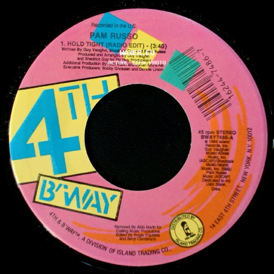 Pam Russo - Hold Tight (House Edit) / Hold Tight (Radio Edit) side B