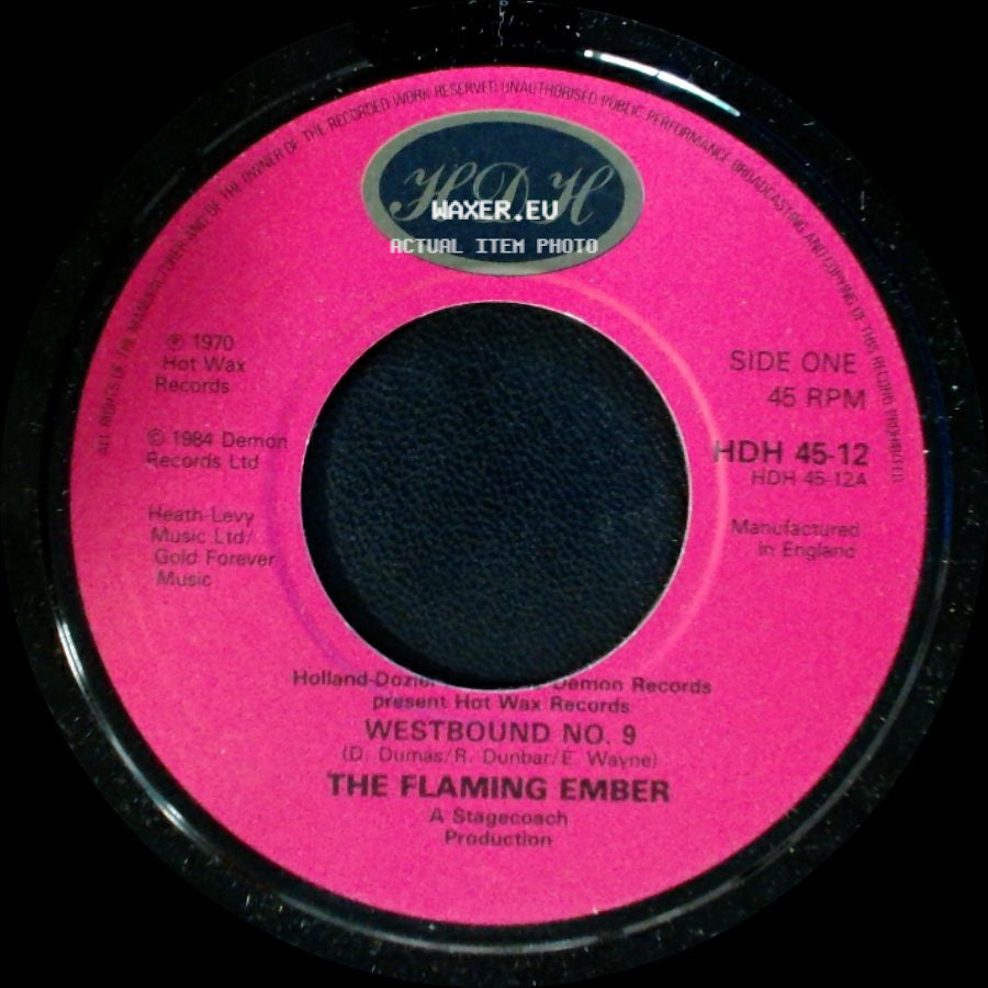 The Flaming Ember - Westbound No. 9 / Mind, Body And Soul side A