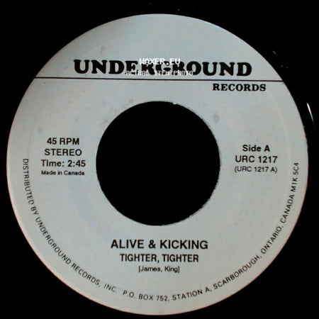 Alive & Kicking / Freddy Cannon & The Belmonts - Tighter, Tighter / Let's Put The Fun Back In Rock N Roll side A